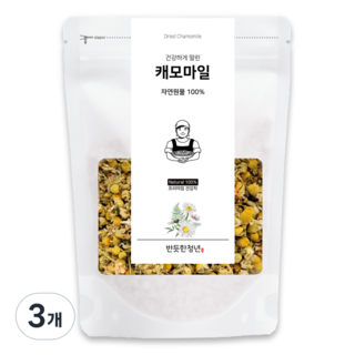 프리미엄 독일산 캐모마일 꽃차 리필팩, 200g, 3개, 1개입