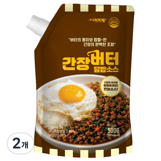아이엠소스 간장버터덮밥소스 비빔밥, 2개, 500g