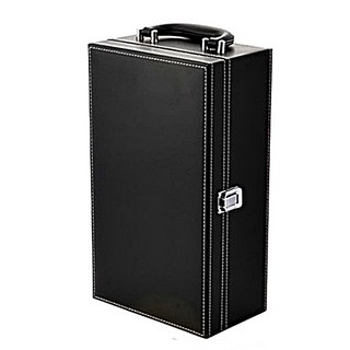 백화점납품용 고급와인케이스 와인보관함 와인케이스 와인보관대 와인셀러 와인병 와인냉장고, 블랙, 1개