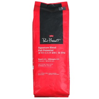 폴바셋 시그니처 블렌드 풀 포텐셜 홀빈, 홀빈(분쇄안함), 1.01kg, 1개