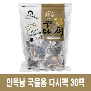 안옥남 맛있게 진한 국물용 다시팩 30p, 510g, 1개