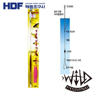 해동 와일드피싱 정통 바닥붕어 채비세트 HA-550, 2.5칸, 1개