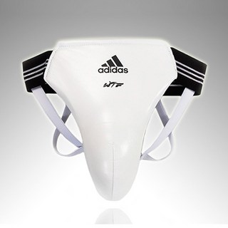 Adidas 남성용 공인샅보대 시합용 낭심보호대, 화이트, 1개 축구선수낭심보호대