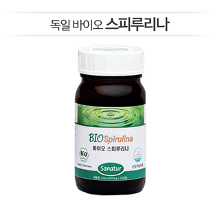 원말100% [독일Sanatur] 콜레스테롤개선 독일 바이오 스피루리나 1병 (400mg * 250정), 100g, 2개