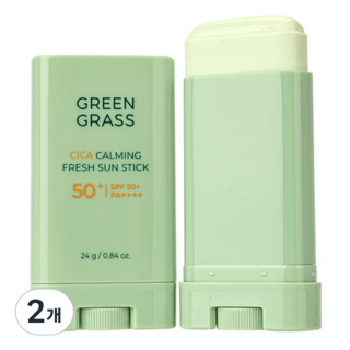 그린그라스 시카 카밍 프레쉬 선스틱 SPF+ PA++++, 2개, 24g
