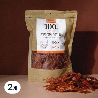 조선강아지 대용량 국산 강아지 수제간식, 비타민 말랑닭가슴살, 200g, 2개