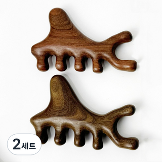 바른리빙 우드 괄사 지압기 2P세트, C타입, 2세트
