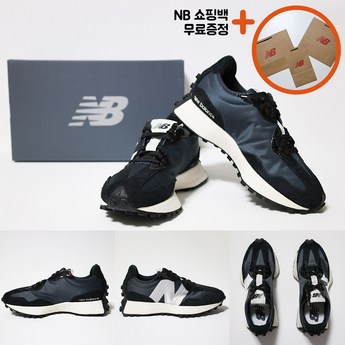 뉴발란스 327 GS 블랙 화이트 여성용 러닝화 GS327GS-추천-상품