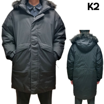 K2 씬에어 바이브 업 남성 역시즌 야상 롱 패딩 TVCF 광고상품 블랙 95-추천-상품