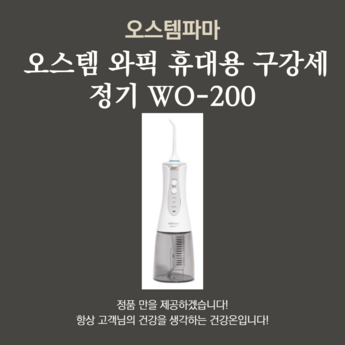 오스템 와픽 콤보 음파 전동칫솔 WO-101C-추천-상품