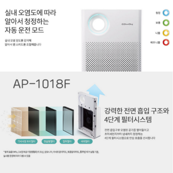 코웨이 공기청정기 렌탈 싱글파워 10평형 AP-1023F 노블 펫 6년약정 선택가능-추천-상품