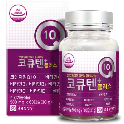 종근당건강 코큐텐 플러스, 60정, 30g, 0ml, 1개