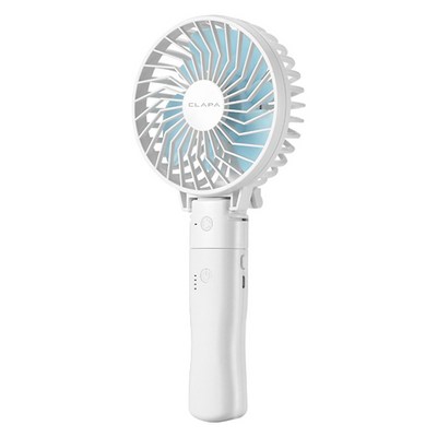 클래파 고속충전 보조 배터리 겸용 핸디형 USB 선풍기, BFB-HF2601W, 화이트
