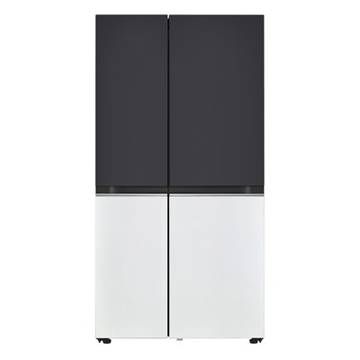 LG전자 오브제컬렉션 양문형 디오스 냉장고 메탈 S834BW12 832L 방문설치, 블랙 + 화이트, S834BW12 · TOP 4