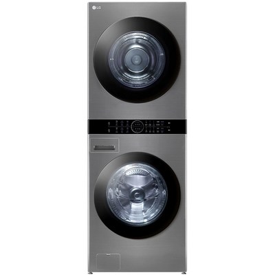 LG 트롬 오브제컬렉션 워시타워 W20VANQ 세탁기 23kg + 건조기 20kg 메탈릭 실버 방문설치