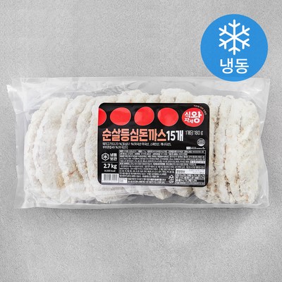 식자재왕 순살 등심돈까스 (냉동), 2.7kg, 1개_소크로크의 직접 만든 돈까스