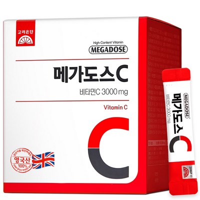 메가도스 C 비타민C 3000mg, 60포, 180g, 1개_비타민C 함유 제품으로 화사한 피부를 위한 비밀 노하우