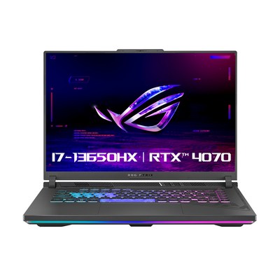  에이수스 2023 ROG 스트릭스 G16 코어i7 인텔 13세대 지포스 RTX 4070, Eclipse Gray, 512GB, 16GB, Free DOS, G614JI-N3041 