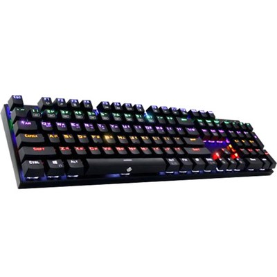 앱코 HACKER 한영 이중사출 키캡 레인보우 LED 게이밍 기계식 키보드 청축, K640, 블랙, 일반형