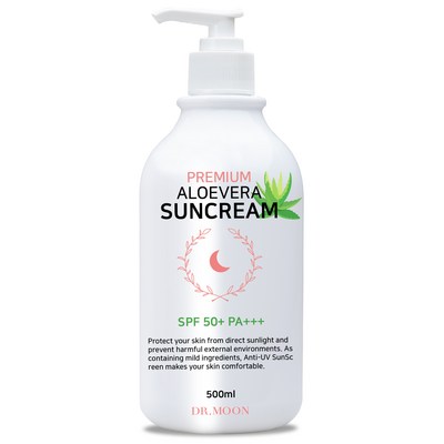 닥터문 프리미엄 대용량 알로에베라 선크림 SPF50+ PA+++, 500ml, 1개