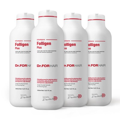 닥터포헤어 폴리젠 플러스 샴푸, 500ml, 4개 · TOP 1