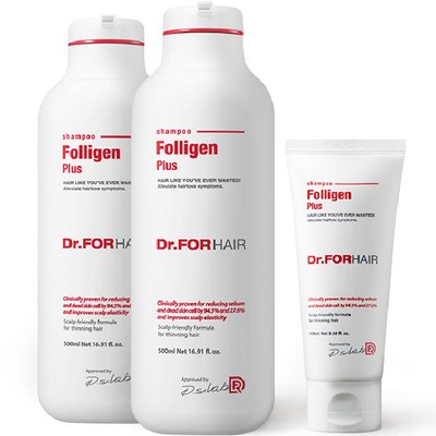 닥터포헤어 폴리젠 플러스 샴푸 500ml x 2p + 100ml, 1세트 · TOP 8