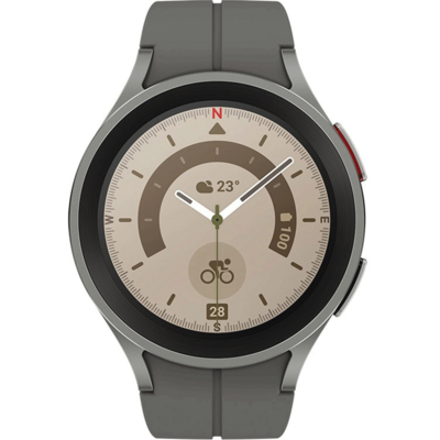 삼성 갤럭시워치5 프로 LTE, GPS+Cellular, 그레이 티타늄, 45mm