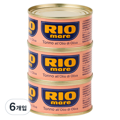 리오마레 올리브 오일 참치, 80g, 6개_천연 성분으로 아기 피부 건강 지키는 베이비마레 헤어케어