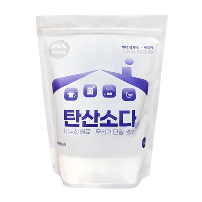 블레싱홈 미국 탄산소다 5kg 빨래 쉰내 꿉꿉함 기름때 제거 세탁 첨가제 워싱소다, 1개_활기찬 탄산나트륨으로 상쾌한 하루를 즐기세요