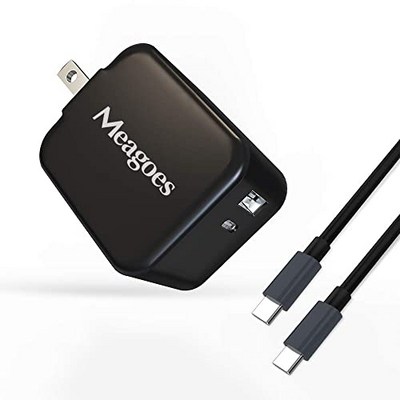 EOM Fast Type C 벽면 충전기 어댑터 30W 2 포트 USB C 전원 충전 블록 (접이식 플러그 포함) Samsung - E050808GLMJKF97, 기본