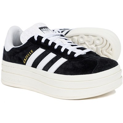  아디다스 GAZELLE BOLD W CORE BLACK CLOUD WHITE 학생 운동화 캐주얼 스니커즈 슈즈 