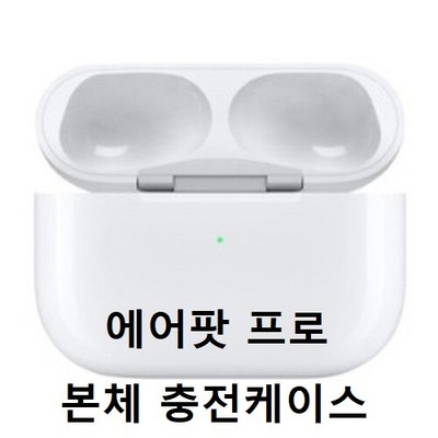 애플코리아 에어팟2세대 유선충전케이스 (이어폰 미포함) 블루투스이어폰, 흰색, 에어팟프로 충전기(유닛미포함)