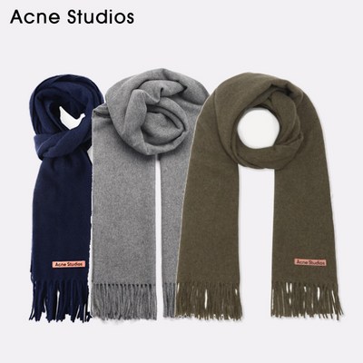 [ACNE STUDIOS] 아크네 스튜디오 머플러 스키니 여성용 남성용 / 캐나다 프린지 울 스카프 / NEW 핑크택_피부 고민을 해결하는 아크네스튜디오의 효과적인 비결