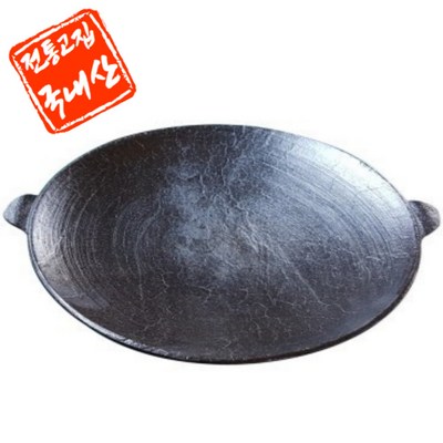 멀티 조선 무쇠주물 솥뚜껑 그리들불판 인덕션 캠핑/가정용, L대형 (지름44cm 깊이6cm) · TOP 6