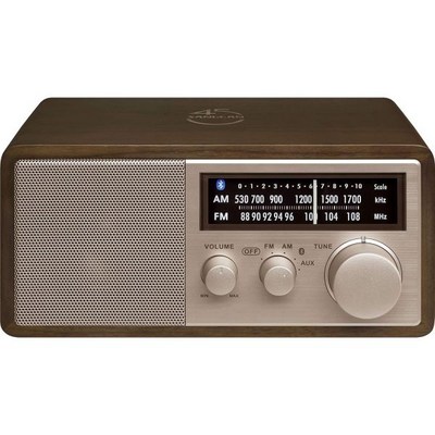 산진 라디오 WR-16SE AM/FM/Bluetooth/Aux-in/USB 전화 충전 45주년 스페셜 에디션 나무 캐비닛 (로즈 골드가 있는 다크 월넛), Cabinet Radio, Rose Gold/Dark Walnut, 다크 월넛_산진라디오로 완벽한 음향 체험을 즐기다