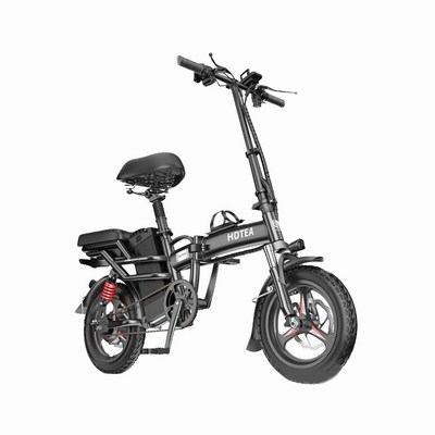 세계일주 접이식 전기자전거 350W 48V 10층 쇼크 업소버, 블랙