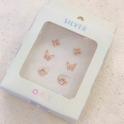 오에스티 봄향기 나비 패키지 귀걸이 3종세트 OTE620202QPW