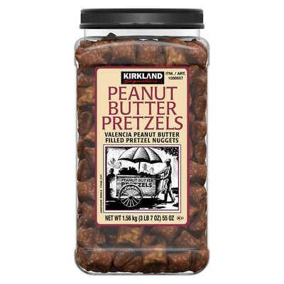 커클랜드 대용량 피넛 버터 프레즐 KIRKLAND FILLED PRETZELS PEANUT BUTTER 1.56kg, 1개, 1560g