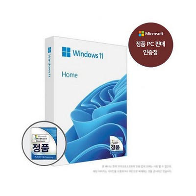  마이크로소프트 Windows 11 Home 처음사용자용 FPP USB (조립PC 설치용) _새로운 윈도우11으로 더 빠르고 편리한 PC 환경 만들기