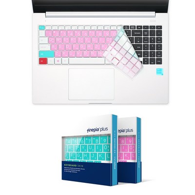 FINEPIA PLUS 삼성 갤럭시북 프로 NT950XDB-KC38B -KM59S -KJ51S 용 멀티 컬러 키스킨, Multi Color-Pink