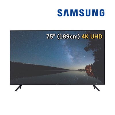  삼성전자 75인치 UHD 4K 비즈니스 TV HDR10 돌비 디지털 플러스 전국 무료설치 에너지 소비효율 1등급, 방문설치, 스탠드형, 189.3cm/75인치, LH75BECHL GFXKR 