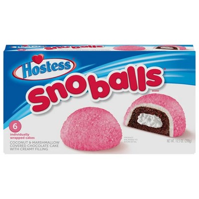 호스티스 트윙키 스노우볼 스노볼 낱개포장 6개입 298g HOSTESS SNOBALLS, 1개_귀여운 스노우볼로 겨울을 더 아름답게