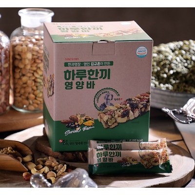 김규흔 한과 하루한끼 영양바 2박스, 25g, 80개