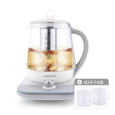 대우 조그셔틀 티포트 1.7L편리한 온도조절 약탕기 차주전자 분유, 대우 조그셔틀 티포트 1.7리터(그레이) XC480D
