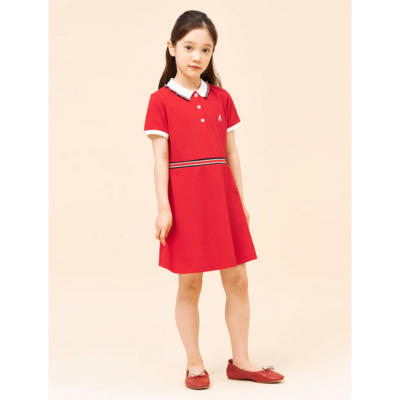 [BEANPOLE KIDS] 빈폴키즈 레드 에센셜 피케 원피스 (BI2371G056)