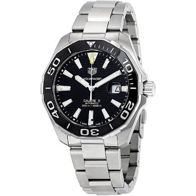 TAG Heuer 태그 호이어 아쿠아 레이서 칼리버 5 자동 시계 43mm의 WAY201A.BA0927
