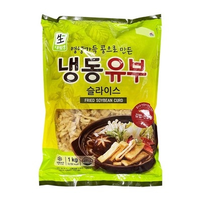  대림 냉동유부 슬라이스 1kg, 1개, 상세 설명 참조 _맛과 건강을 한 번에