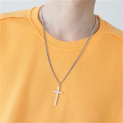 조군샵 코르크 십자가 목걸이 A3260