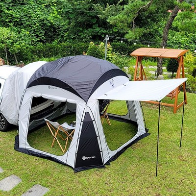 나스카피 옥타돔 차박텐트 대형 SUV 차량용 도킹 캠핑 카 동계 그늘막 돔 쉘터 텐트, 옥타돔(웜그레이) · TOP 4