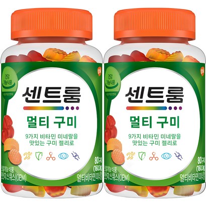 센트룸 멀티 구미 멀티비타민, 80정, 160g, 2개